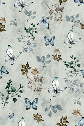 水彩花卉印花华亿平台图片