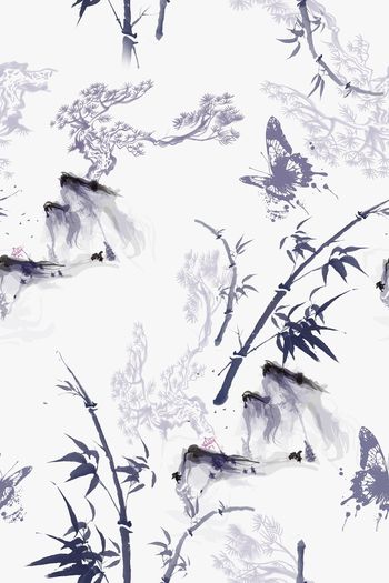 中国风印花华亿平台图片