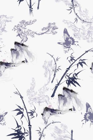 中国风印花华亿平台图片