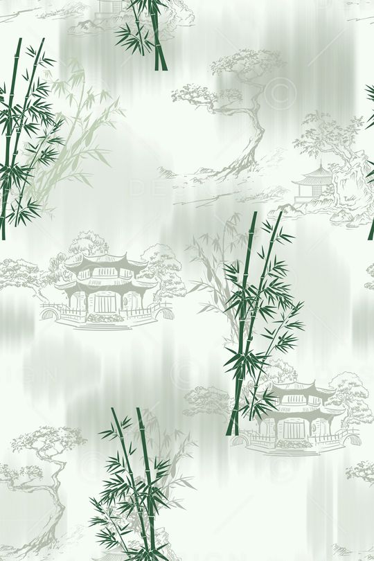 中国风印花华亿平台图片