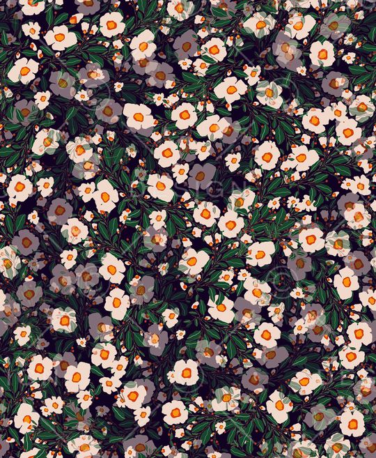 小碎花印花华亿平台图片