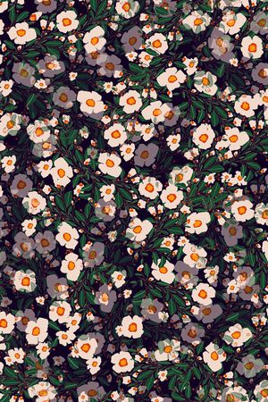 小碎花印花华亿平台图片