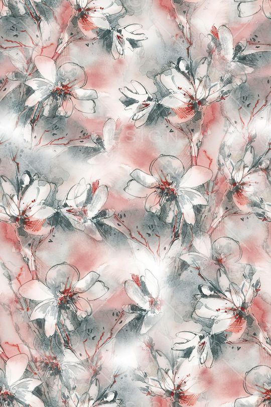 水墨风印花华亿平台图片