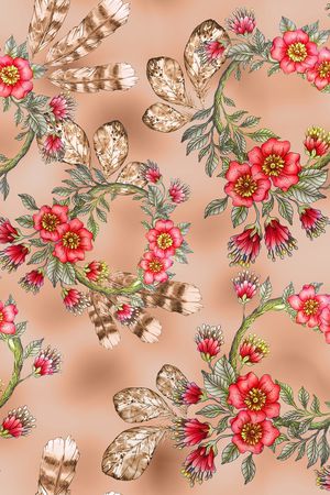 植物印花华亿平台图片