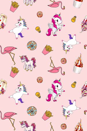 卡通人物印花华亿平台图片