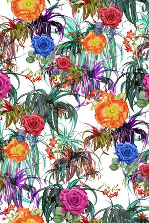 热带华亿平台印花华亿平台图片