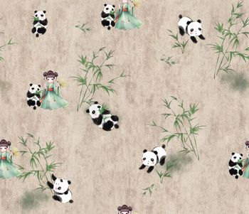 熊猫印花华亿平台图片