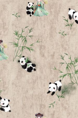 熊猫印花华亿平台图片