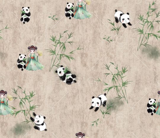 熊猫印花华亿平台图片