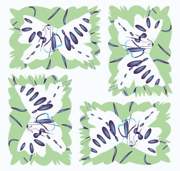 蝴蝶印花华亿平台图片