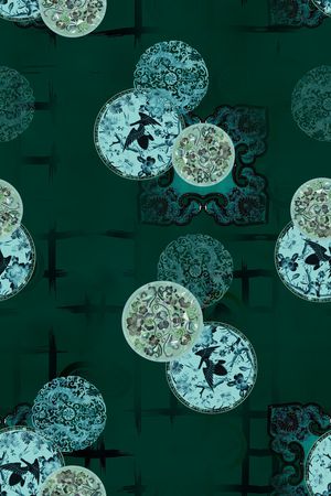 中国风印花华亿平台图片