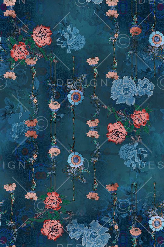 中国风印花华亿平台图片