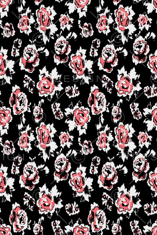 满版散花印花华亿平台图片