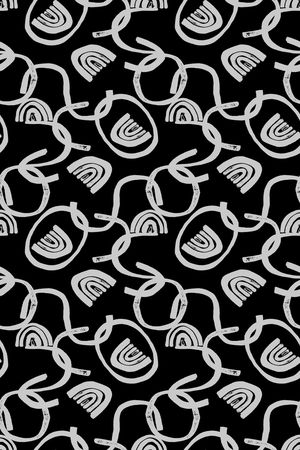 黑白印花华亿平台图片