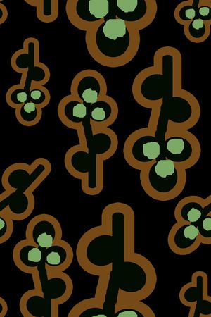 抽象花卉印花华亿平台图片