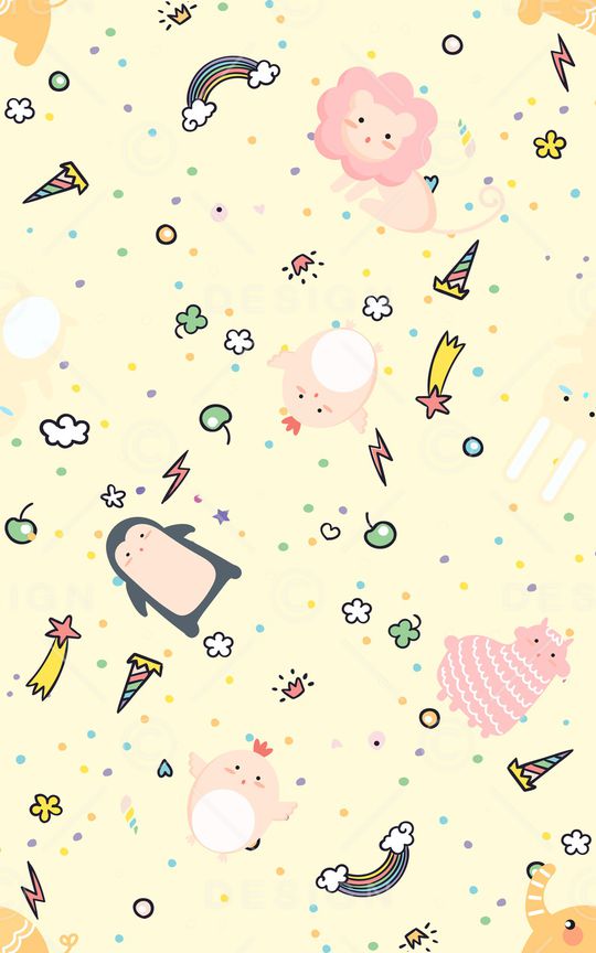 卡通动物印花华亿平台图片