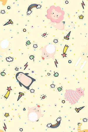 卡通动物印花华亿平台图片