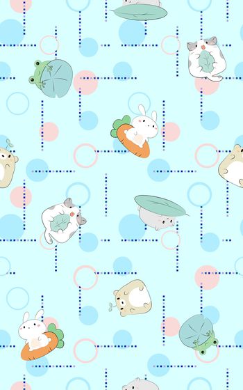 卡通动物印花华亿平台图片