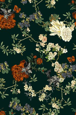 花卉印花华亿平台图片