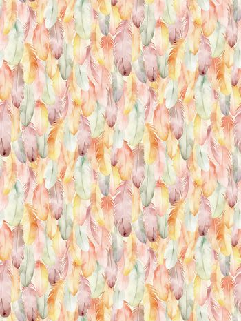 水彩羽毛印花华亿平台图片