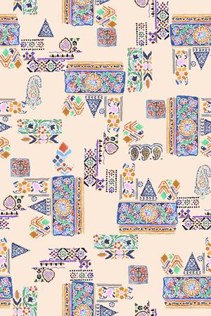 民族风印花华亿平台图片