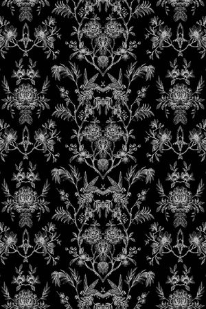 黑白印花华亿平台图片