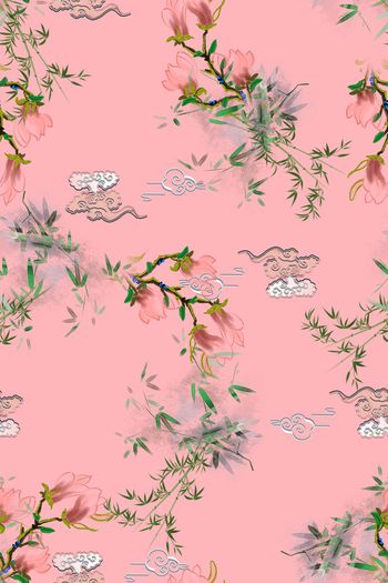 中国风印花华亿平台图片