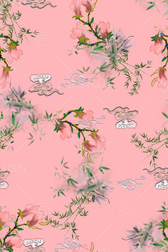 中国风印花华亿平台图片