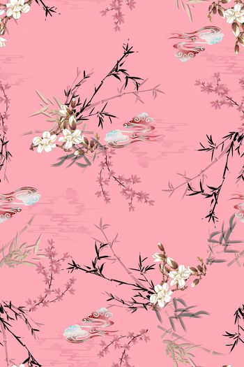 中国风印花华亿平台图片