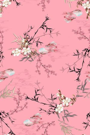 中国风印花华亿平台图片