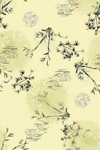 中国风印花华亿平台图片