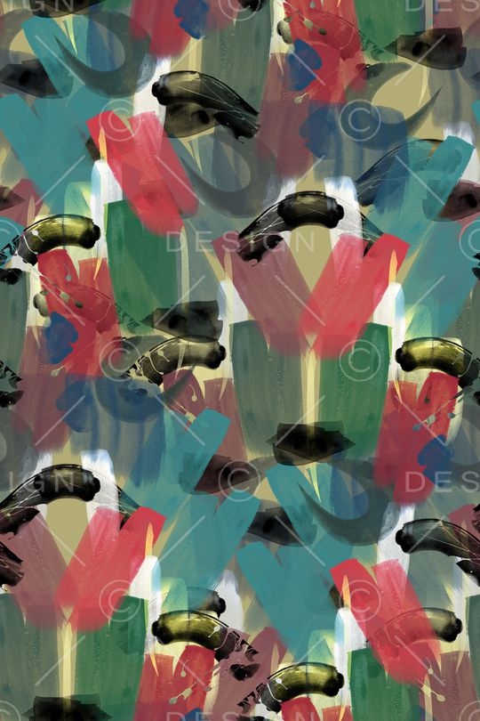 笔触印花华亿平台图片