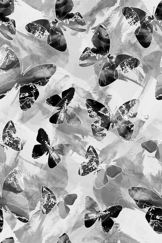 蝴蝶印花华亿平台图片