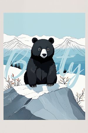 卡通动物印花华亿平台图片