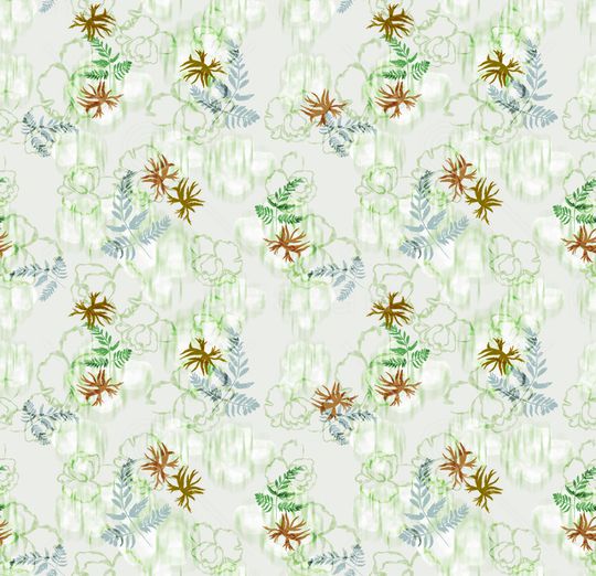 连衣裙印花华亿平台图片