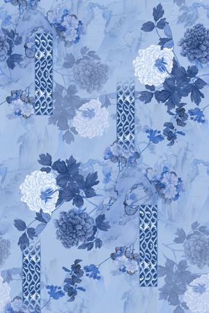 中国风印花华亿平台图片