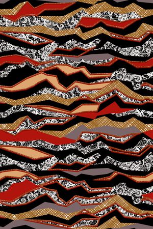 混合拼接印花华亿平台图片