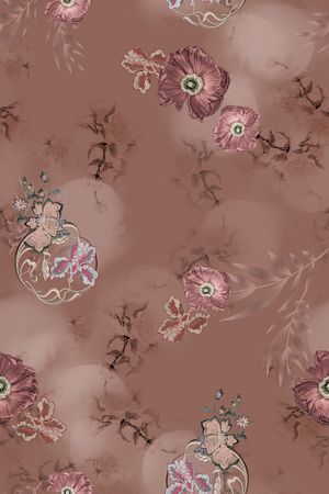 真丝印花华亿平台图片