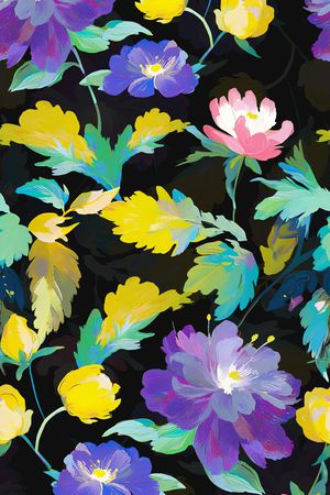 油画花卉印花华亿平台图片