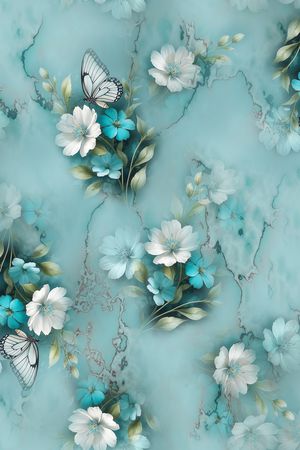 水彩花卉印花华亿平台图片