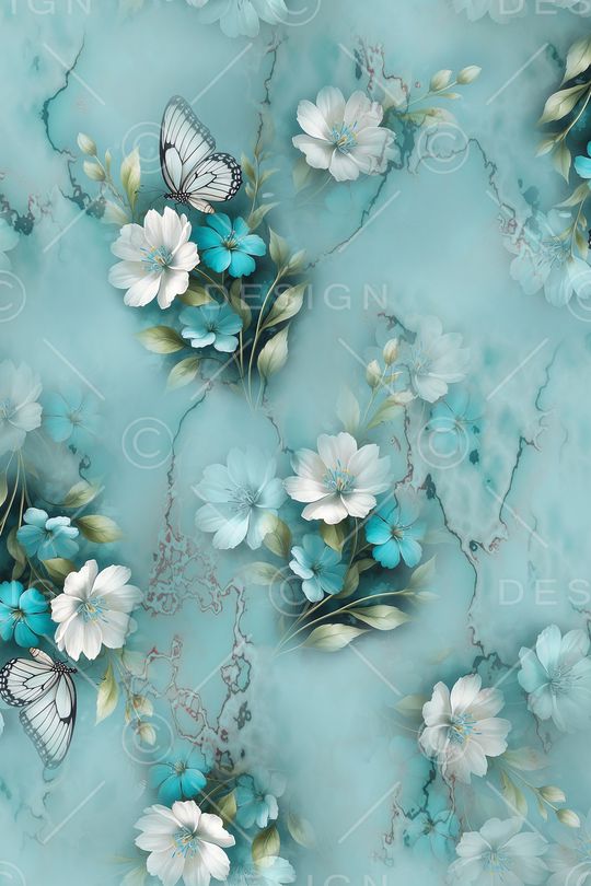 水彩花卉印花华亿平台图片