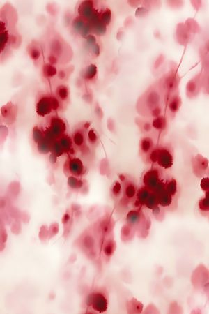 水彩花卉印花华亿平台图片