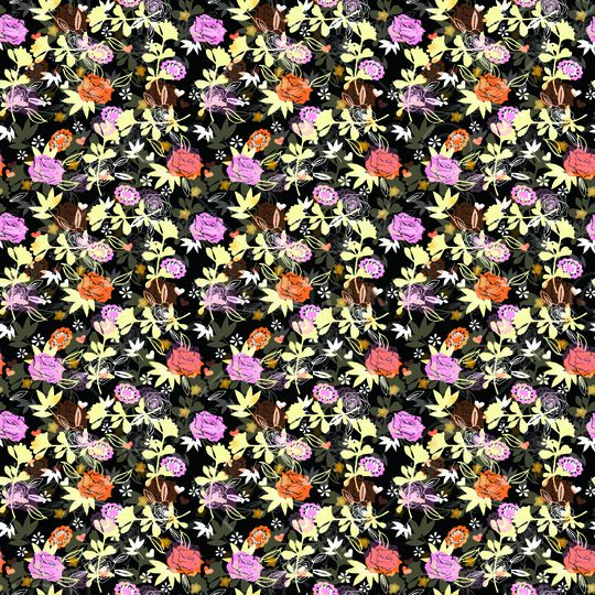 玫瑰花印花华亿平台图片