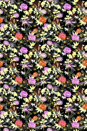 玫瑰花印花华亿平台图片