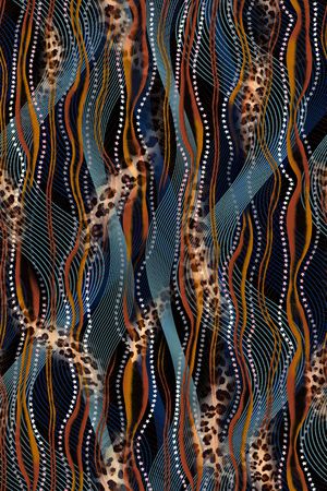 豹纹印花华亿平台图片