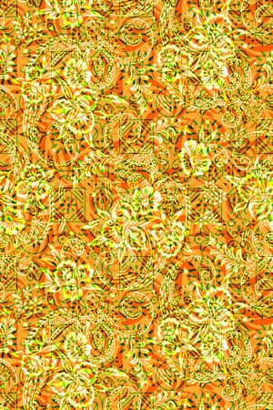 民族花纹印花华亿平台图片