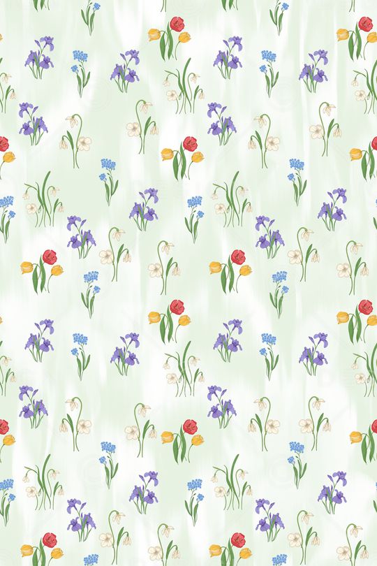 小清新印花华亿平台图片