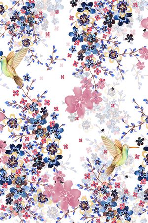 小碎花印花华亿平台图片