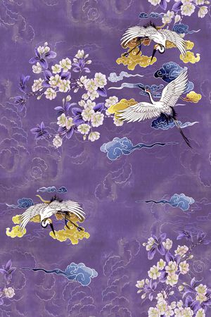 中国风印花华亿平台图片