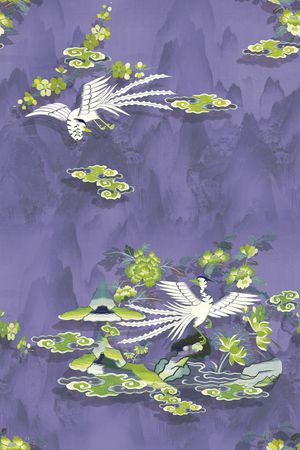 中国风印花华亿平台图片